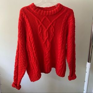 american eagle cable knit sweater